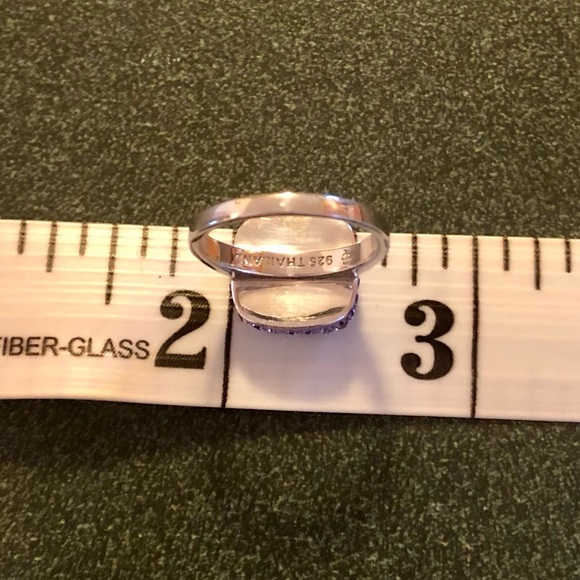 EUC QVC - Chelsea Taylor 925 Ombre Swarovski Crystal Ring, SZ 6 - Picture 12 of 13